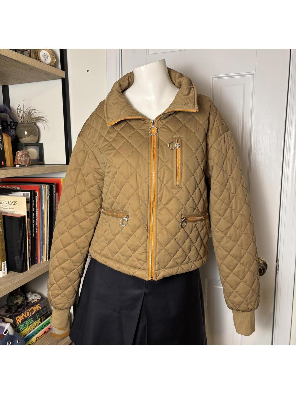Avec les Filles S Quilted Zip Up Utility Jacket